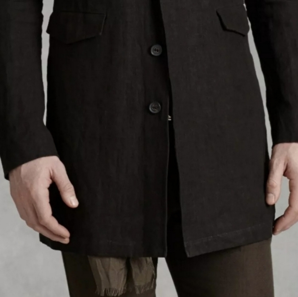 Concealed Button 3/4 Coat - Picture 2 of 3